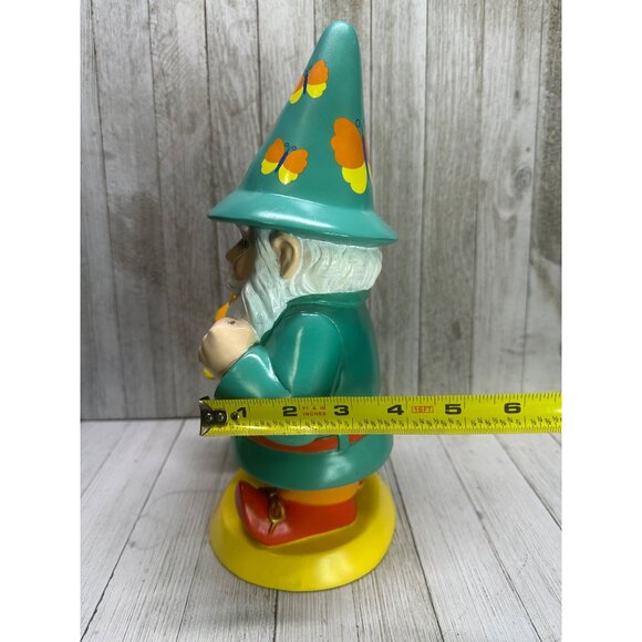 Vtg Willabee & Ward Seasonal Sensation June Garden Gnomes Statue 12" Tall - Picture 11 of 11